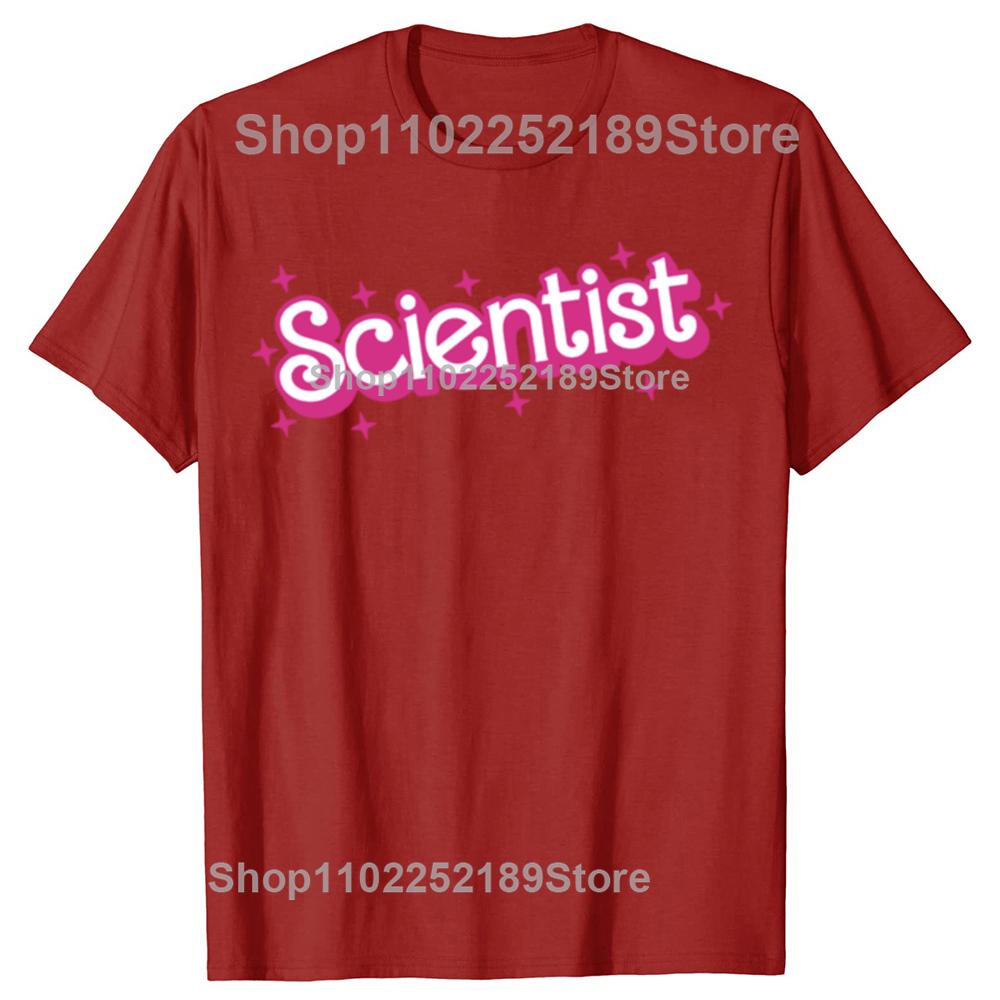 Funny Scientist Science Teacher School Graphic T-shirts Men Women's Fashion Casual Tshirt 100% Cotton Loose Oversized T Shirt