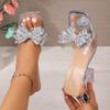 Anti-slip Women's Shoes - New Style Transparent High-heeled Slippers