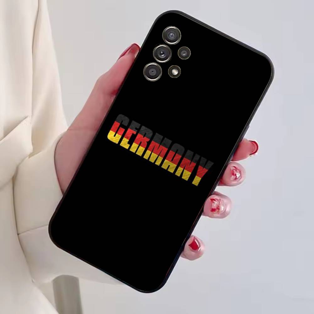 Soccer Support G-Germany Phone Case For Samsung S25,S24,S21,S22,S23,S30,Ultra,S20,Plus,Fe,Lite,Note,10,Black Cover