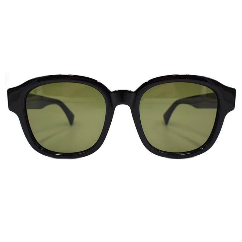 GUCCI Basic Collection Understated Minimalist Holiday Travel Sunglasses Men's Black/Dark Green