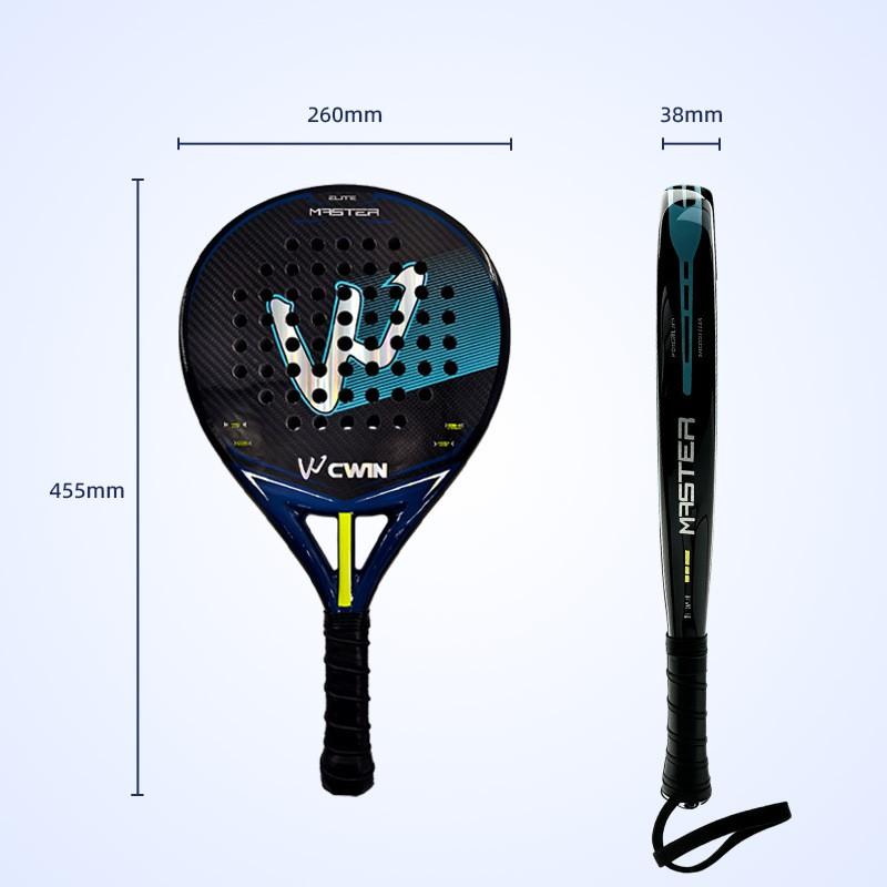 Carbon Fiber Padel Racket Beginners Lightweight Training Match Use With String