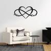 Infinity Sign Metal Wall Art, Personalized Couple Gift, Wedding Decor, Custom Name Sign, Anniversary Gift for Husband Wife, Home Wall Decor Valentine