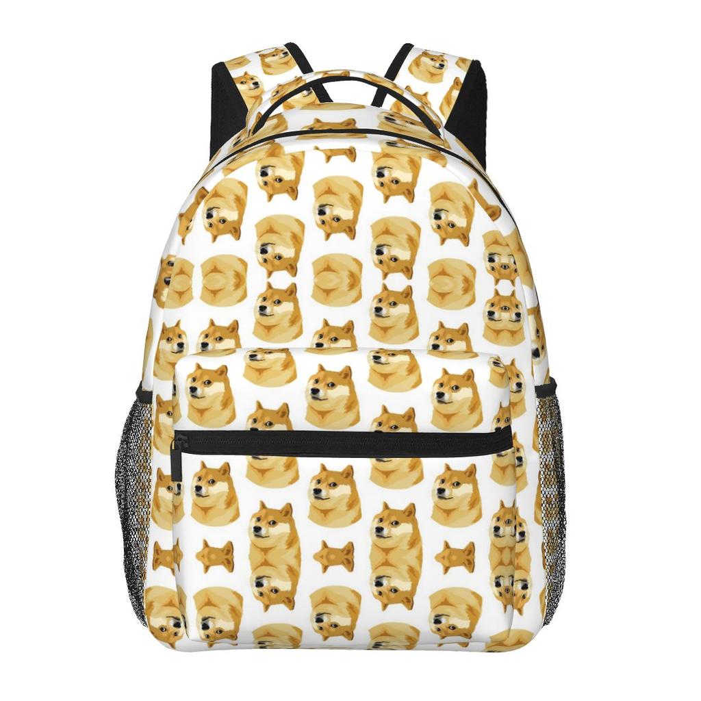 Doge Shiba Inu Memes Backpack Hot Sale Daypack Large Capacity Kids BookBag School Bag Shoulder Bags for Men Women