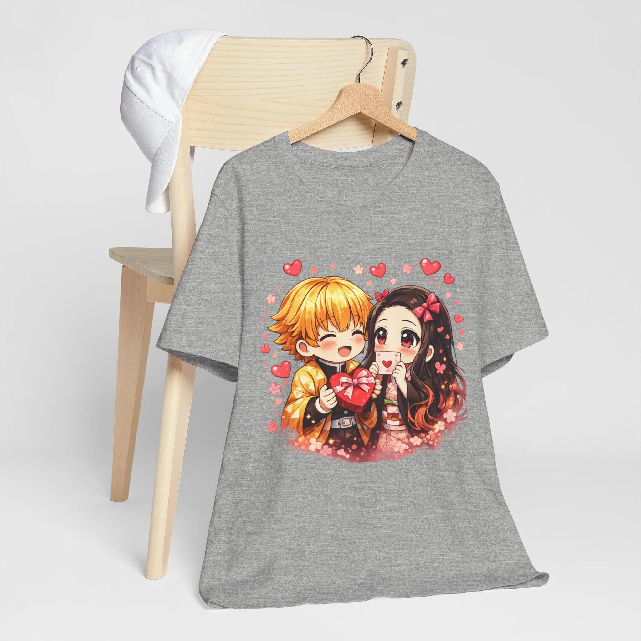 2026 Summer New Edition Kamisama Girlish Anime TShirt Kamisama Tineko and Shinyu Valentines Day Love TShirt S