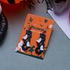 Cute Halloween White Ghost Earrings For Women Acrylic Black Sparkly BOO Letter Cartoon Ghost Dangle Earring Party Jewelry Gift