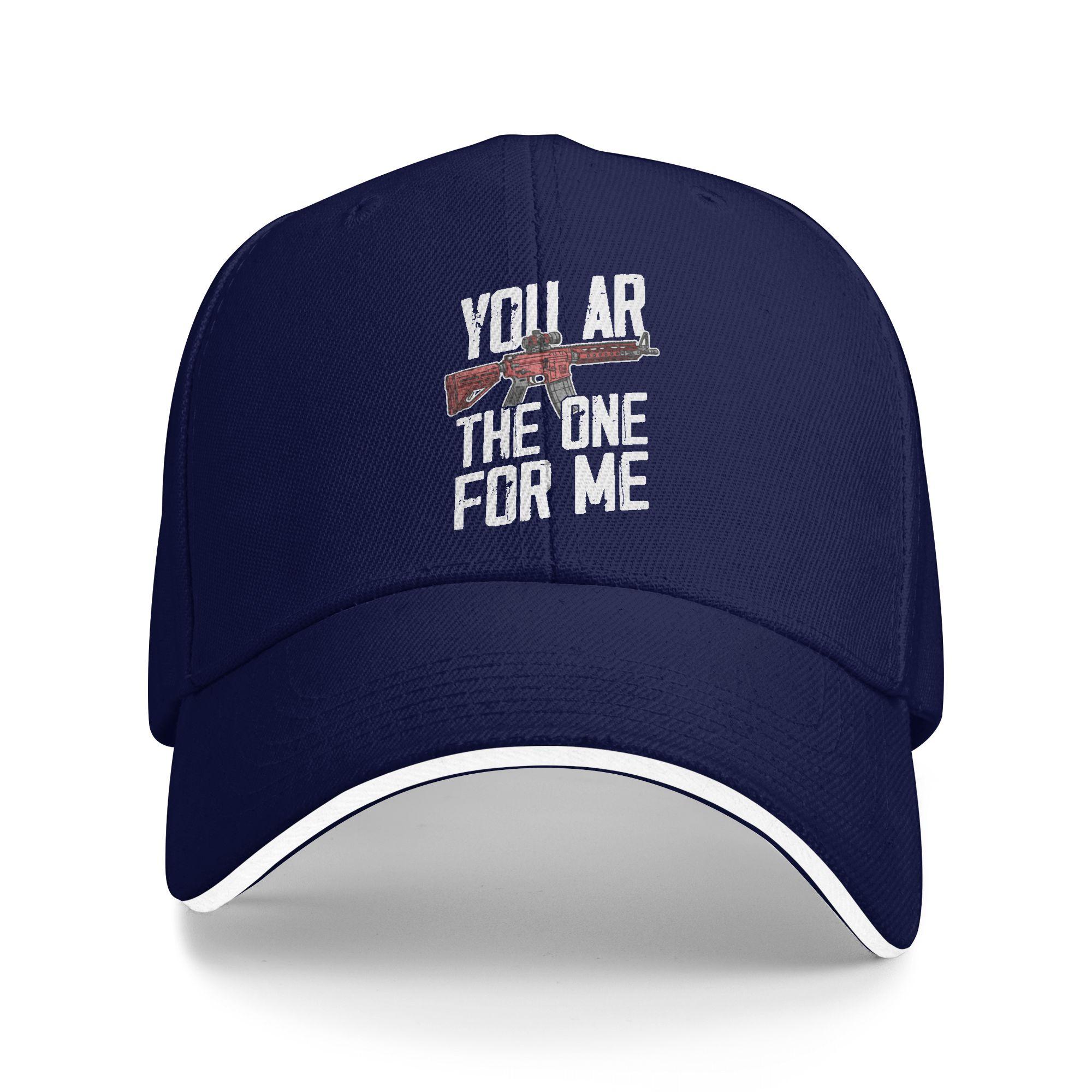 You AR The One for Me Casual Baseball Cap Outdoor Gym Hip Hop Hats Summer Adjustable Women Men Vintage Snapback Cap One Size
