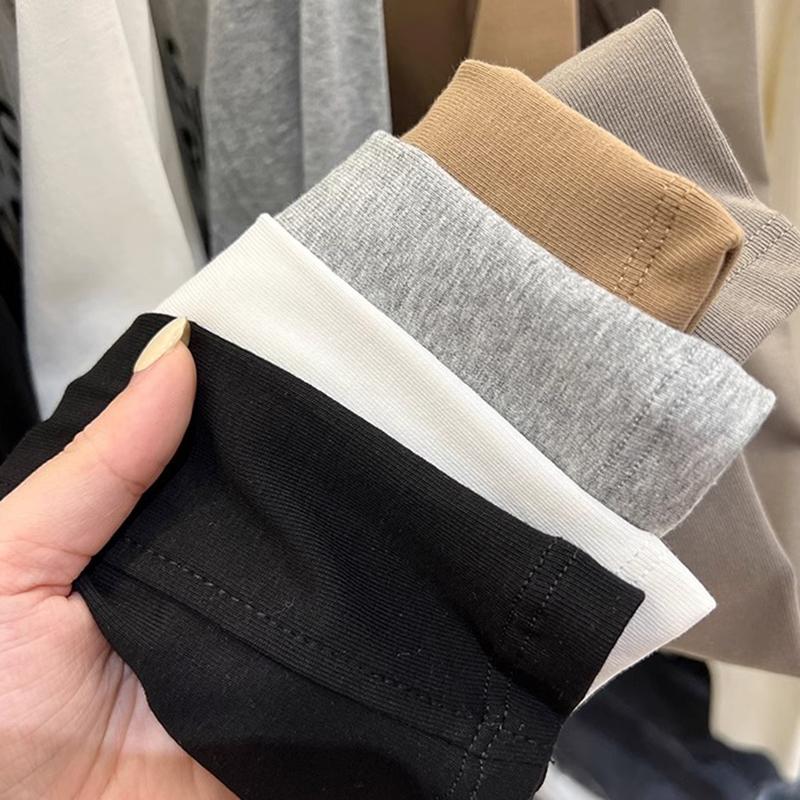 Ladies Autumn Fashion Long Sleeve Round Collar Slim Fit Basic Letter Printed Pullover T Shirt Top for Layering