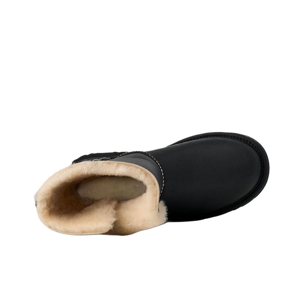 UGG Classic Novelty Esmee Warm Leather Fashionable Snow Boots Women boots Black 1172590-BLK