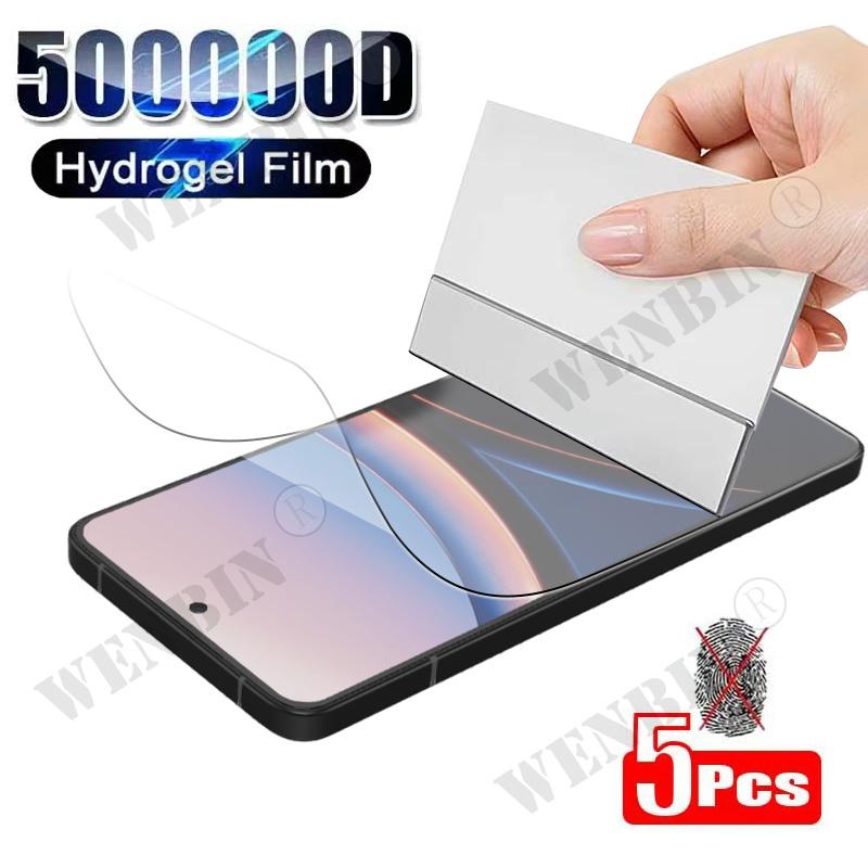 5 sztuk folii hydrożelowej do Xiaomi Poco F7 F7 Ultra F6, pełne pokrycie, ochraniacz ekranu do Xiaomi Poco X7 X6 Pro