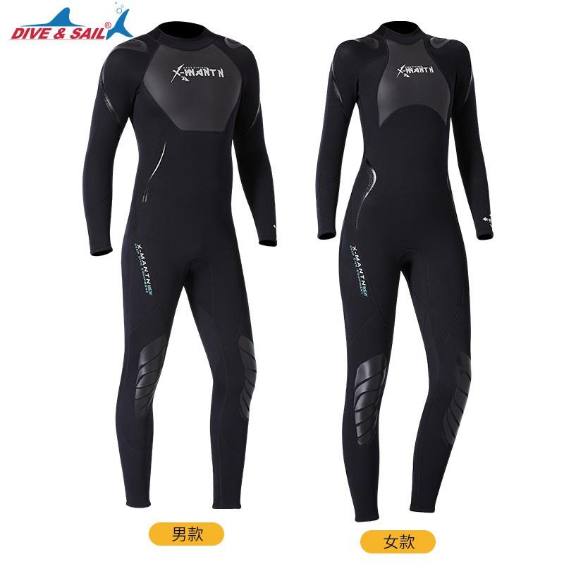Diving Wetsuit 3mm Fullsuit Men Women Thermal Insulation Snorkeling Surfing Swimming Cold Water