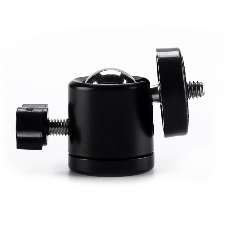 360 Degree Rotating All Metal 1/4 Inch Screw Tripod Adapter For Camera Mounting Streaming With Universal Compatibility