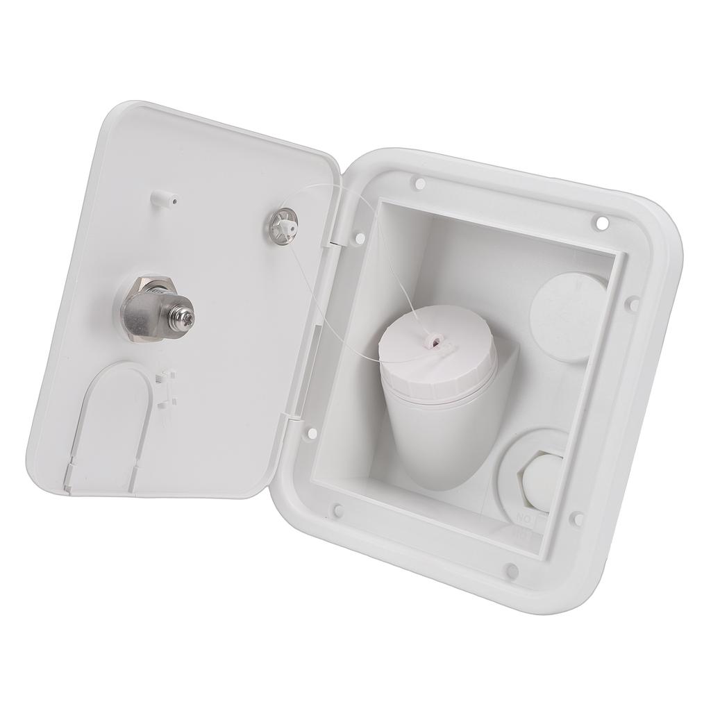 RV Water Inlet with Lockable Cover Keys Gravity Water Inlet Fill Dish for Motorhome