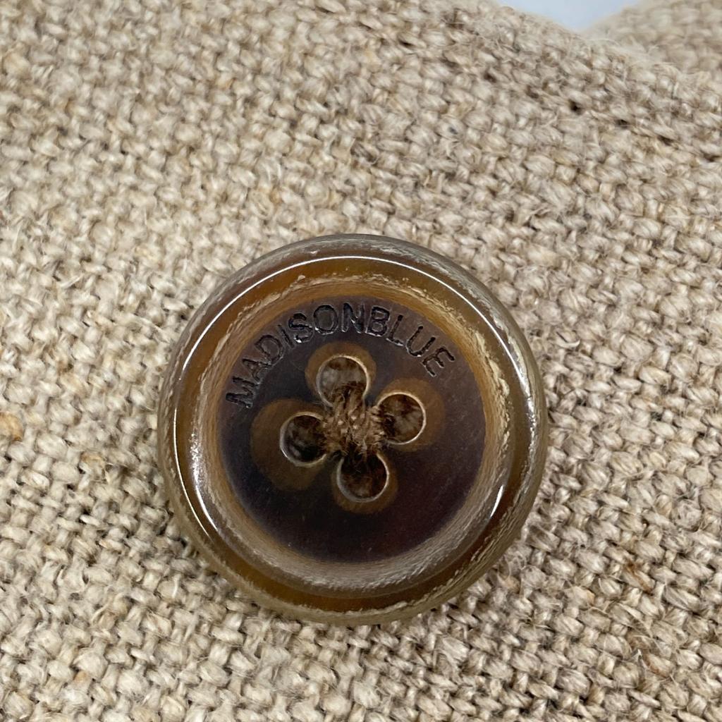 MADISON BLUE MB201-1023 Beige Rayon French Work Jacket Jacket S beigeUsed