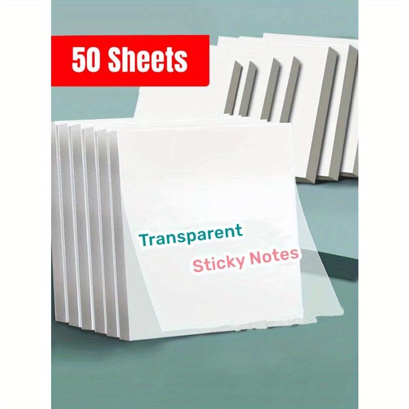 

50 шт. Прозрачные водонепроницаемые клейкие наклейки, для блокнота, школьных канцелярских товаров и офисных принадлежностей, обратно в школу S чистый