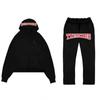 Hip Hop Streetwear Hoodie Pants Set Men Women - Embroidered Letter Print Loose Fit Long Sleeve Unisex Tracksuit