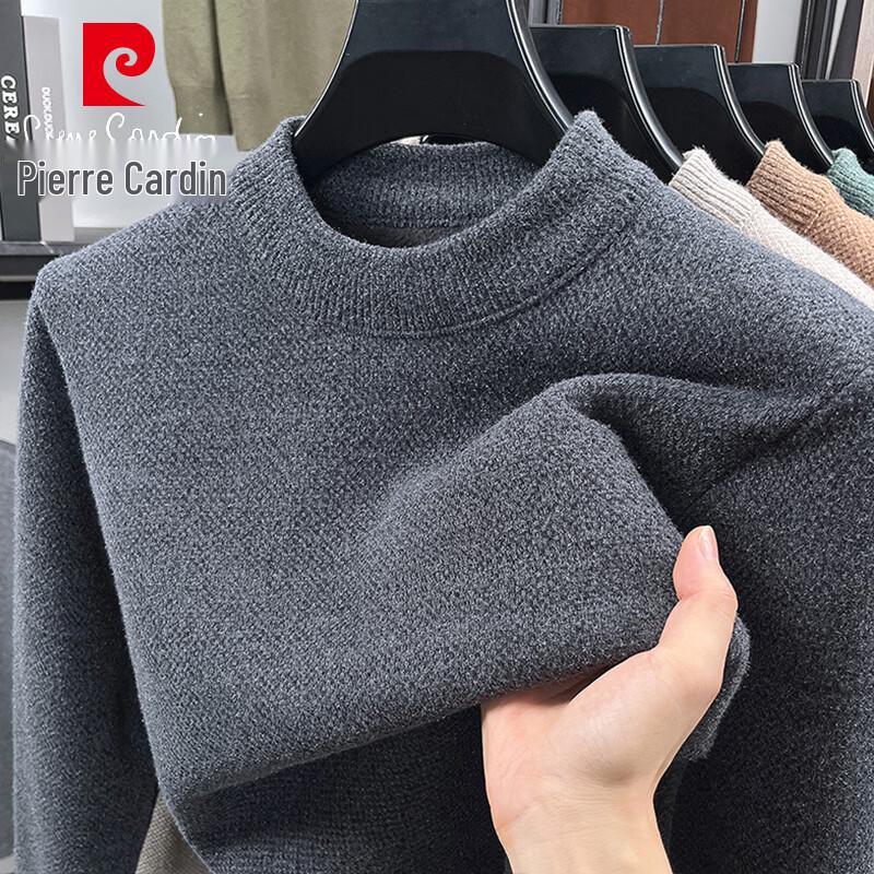 Pierre Cardin Men's Thickened Mock Neck Pullover Sweater