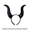 Halloween Cloth Devil Horn Headdress Nonslip Comfort Stretchable Unisex Hairband Props For Daily Use Event
