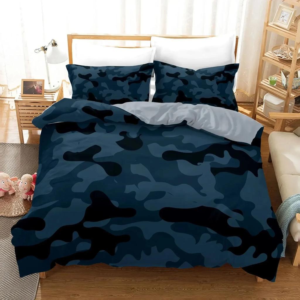 Camo Duvet Cover Set Camouflage Concept Concealment Bedding Set Single Double King Size Comforter Cover For Kids Teens Adults
