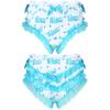 Men's Sexy Lingerie Shiny Ruffled Frilly Sissy Bikini Briefs Thong Panties Underwear Satin Shorts