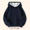 280g Children's Plain Hooded Sweatshirt - New Autumn/Winter Style, Red Tops for Boys and Girls