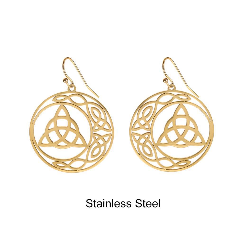 Teamer Witch Knot Pendant Necklace For Women Viking Irish Celticss Knot Magic Wicca Necklaces Jewelry Valentine Gifts Wholesale