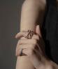Novice Tokyo Spiral Cross Ring / Silver
