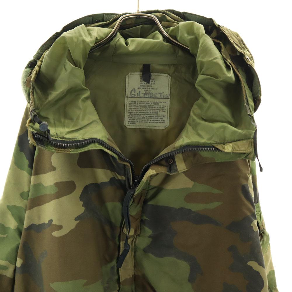 US ARMY 90s Old ECWCS GEN1 GORE-TEX Camouflage Woodland Duck Mountain Parka Men's Used