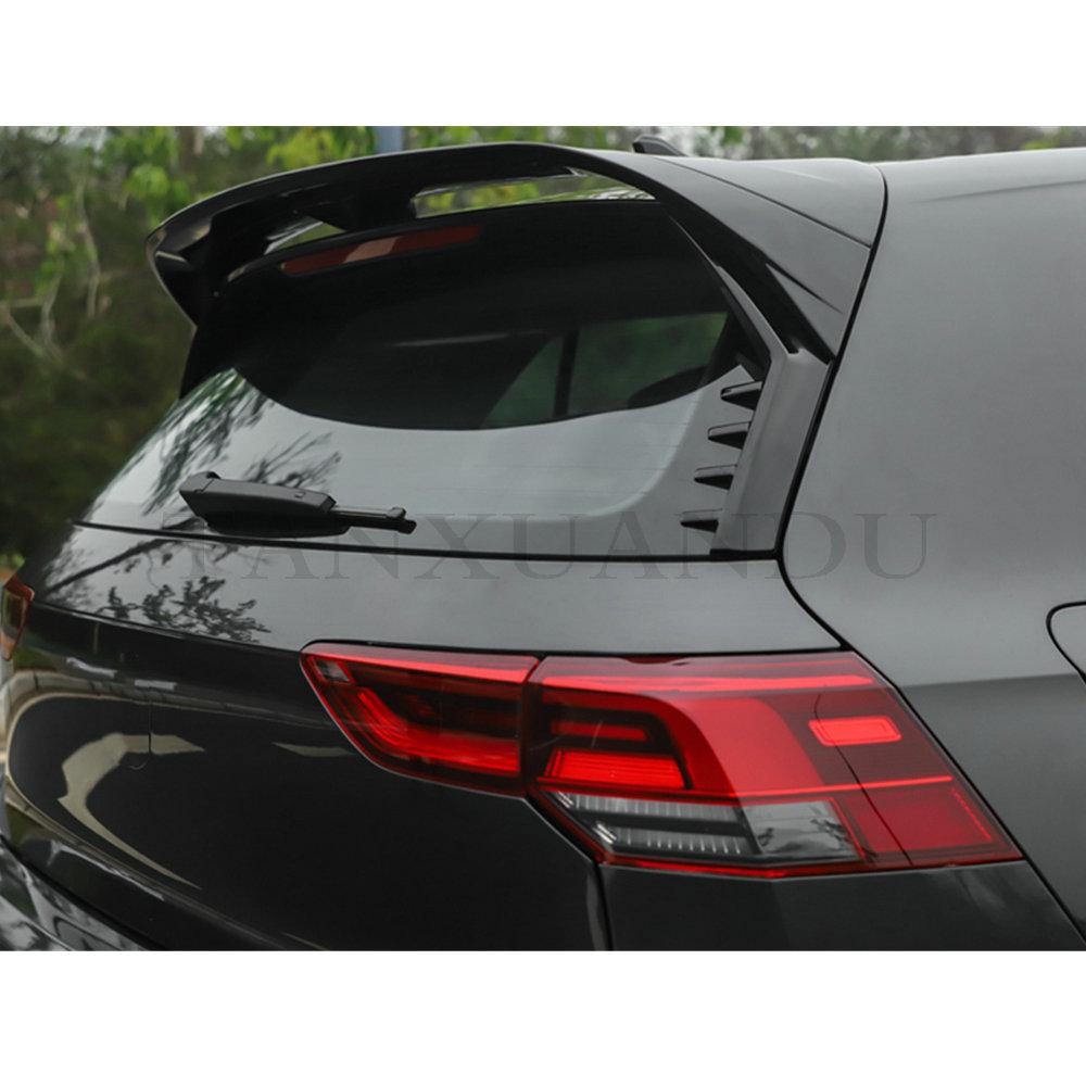FitFor VW Golf -2022 GTI RLine R 8 MK8 MKVIII Rear Window Side Spoiler Wing Trim Cover Painted Gloss Black Sport Blade