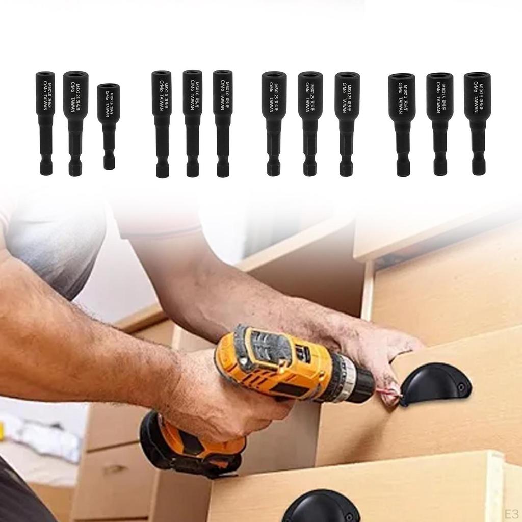 3 Stück Aufhängerbolzen-Einsätze Bohrschrauber-Bits für doppelseitige Schrauben Robust