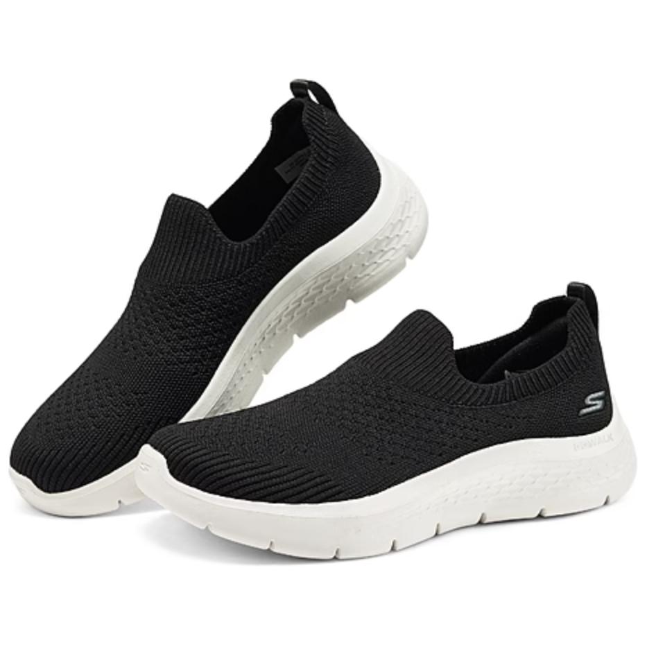 Skechers Go Walk Comfortable Simple Versatile Breathable Lightweight Low-Top Casual Shoes Women sneakers Black White 124833-BKW