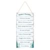 Something Different Winter Wonderland Checklist Hanging Sign