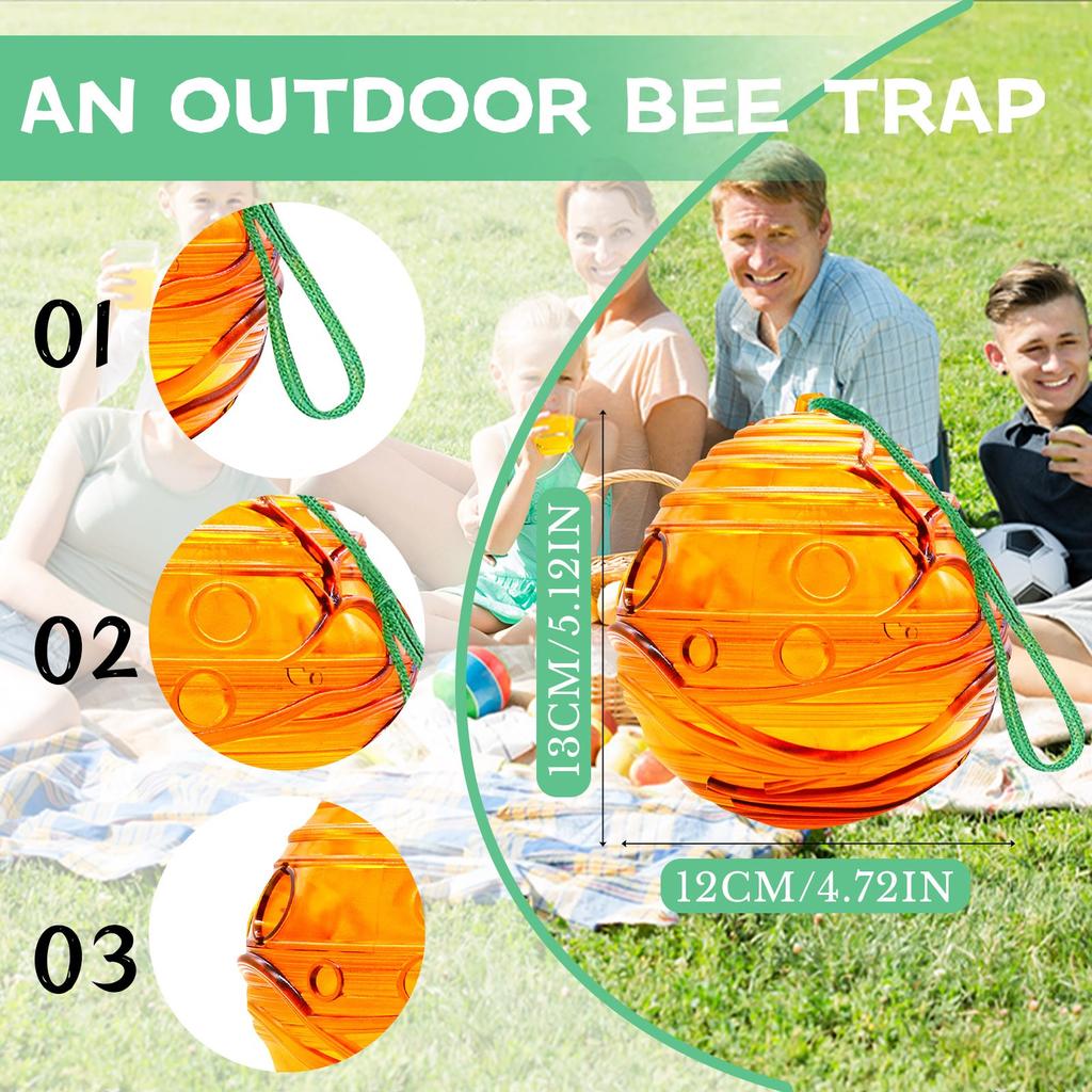 Dvoudílný venkovní lapač včel pro domácnost, zahradní venkovní lapač včel, voštinový venkovní vysoce účinný a ekologický lapač včel