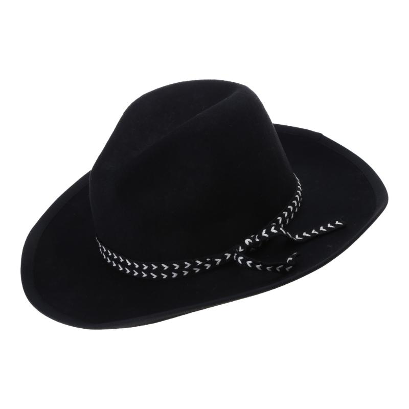 Cowboy Hat Fedoras Western Short-Brimmed Hat for Women Man Casual Wear Western Fedoras Man Women Unisex Wear