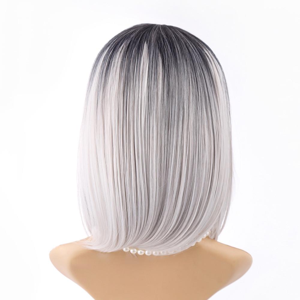   Hair Straight Bob Wigs Synthetic Hair Short Party Hair Wig 