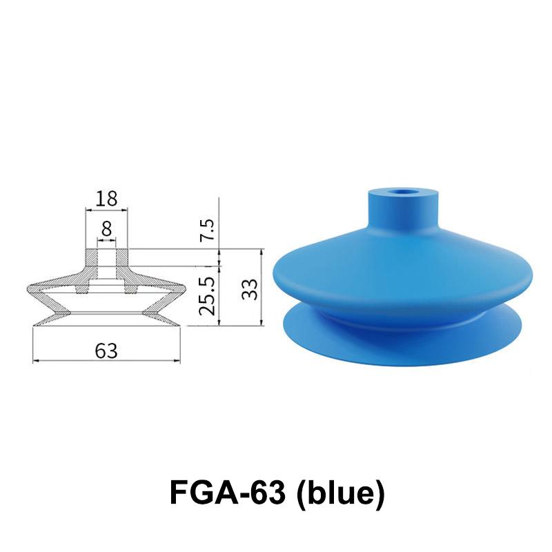Fga-11/14/16/20/33/43/53/63 Threaded Suction Cup Organ Silicone Festos Rubber Suction Cup Vacuum Sucker Vento