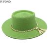 New Women Hats Summer Sun Straw Hats Outdoor Beach Panama Jazz Hats Leisure Vacation Dress Cap Sombreros De Mujer