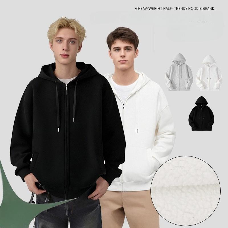 Men's Hoodie Casual Long Sleeve Hooded Sweatshirt Fleece Drawstring Zip Up Jacket with Pockets Heavyweight Fall Winter Sweatshirts Outwear for Men