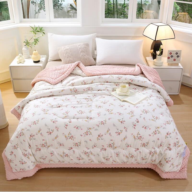 

Yu Meng Jia Ju Floral Butterfly All-Cotton Bubble Quilt