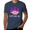 Faith Hope Love Fibromyalgia Awareness TShirt Daily Work Short Sleeve Top