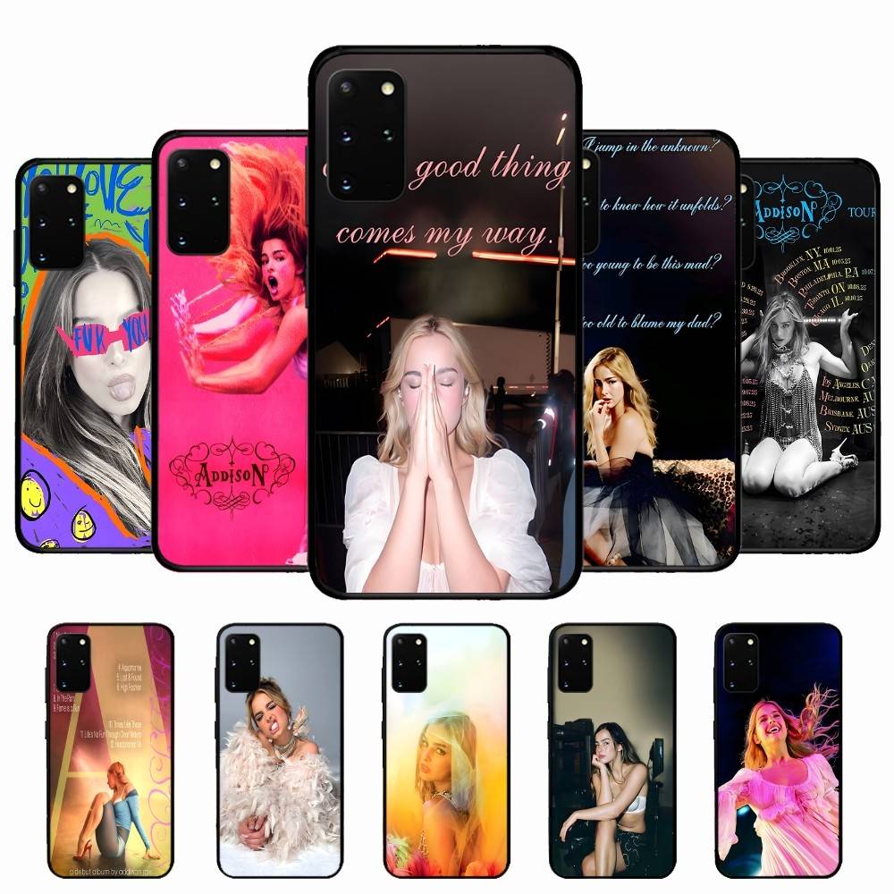 A-Addison Rae Phone Case For Samsung S 24 Fe 25 Ultra Plus 20 Lite 21 30 22 23 24 22 Ultra 5G Fundas