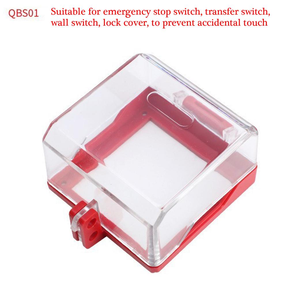 Wall Switches Socket Lockout Cover Clear Plastic Wall Switches Cover Lockable Socket Safety Cover Easy to Install