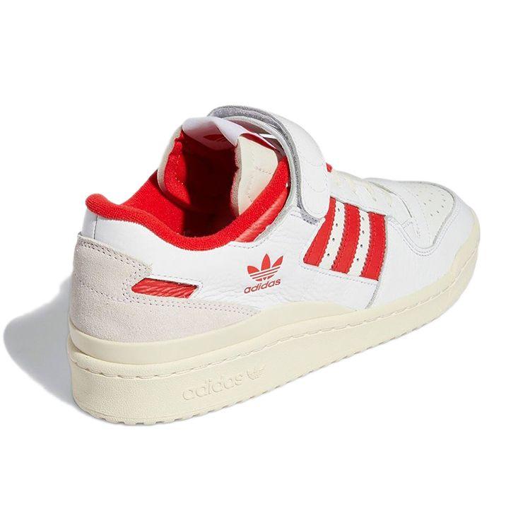 Adidas Forum 84 Low White Vivid Red Unisex Sneakers Cloud-White Cream-White GY5848
