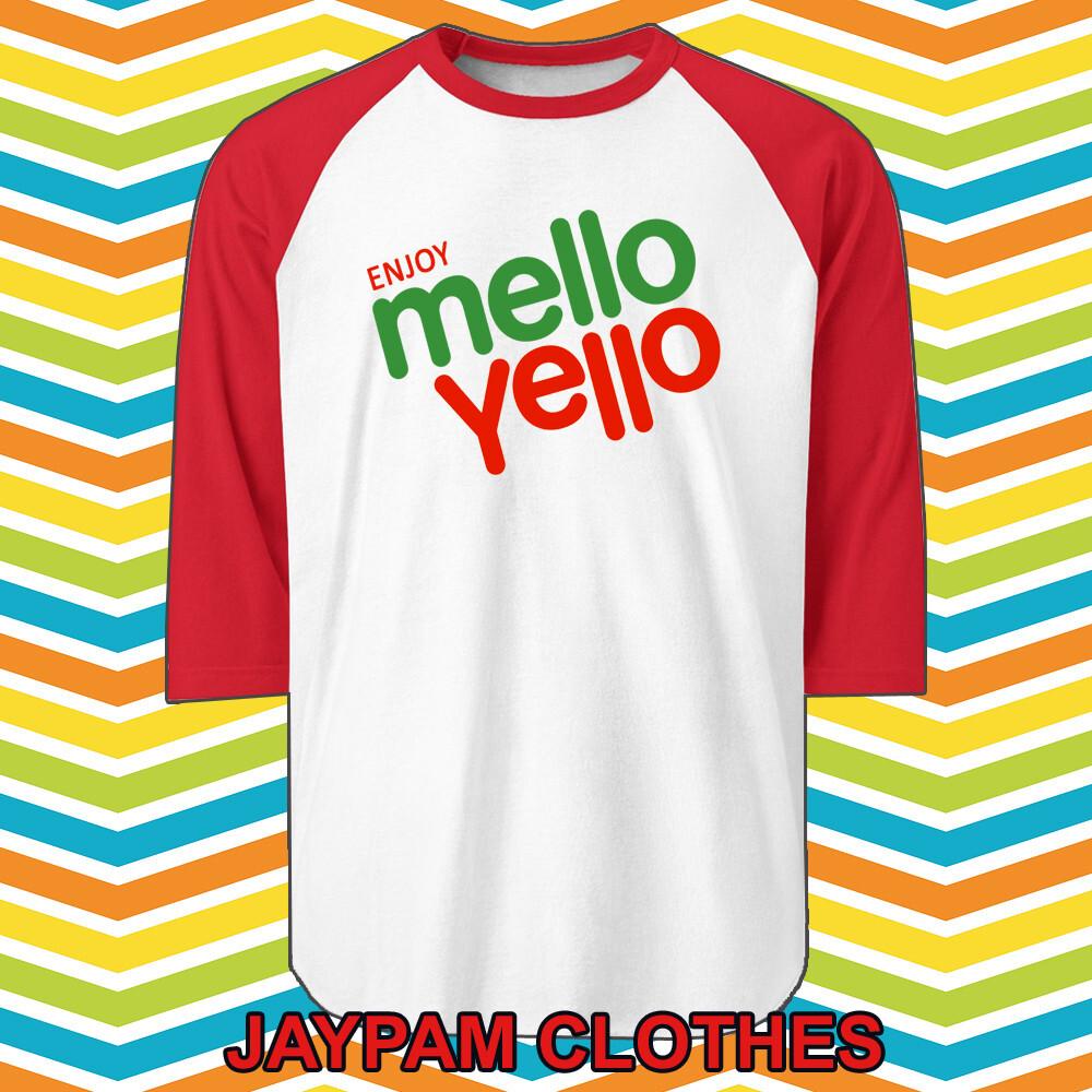 Enjoy Mello Yello Men s Raglan Red Size S 2XL L