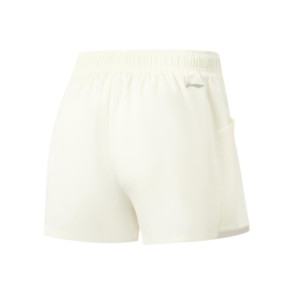 Li Ning Fitness Series Logo Embroidered Casual Shorts Women shorts AKSW492-1
