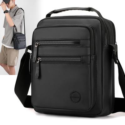 Vintage wasserdichte Schultertasche Herren Mode Umhängetaschen große Kapazität einfache Reise Student Computer Tasche Geldbörse Handtasche