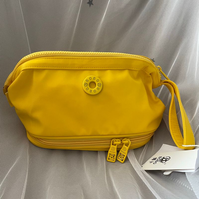 

Сумка Bobo 1101 Aile Новое поступление Популярная водонепроницаемая косметичка Косметичка Слой Женская нейлоновая маленькая сумка Shenblun Yellow