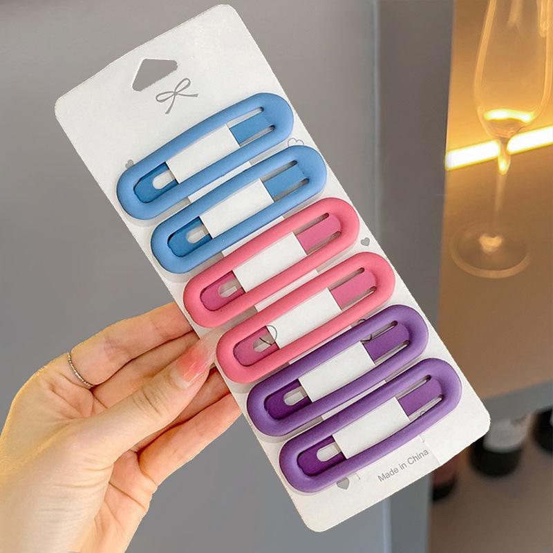 Morandi Series Heart Bang Clips - Versatile Hair Accessories for Women