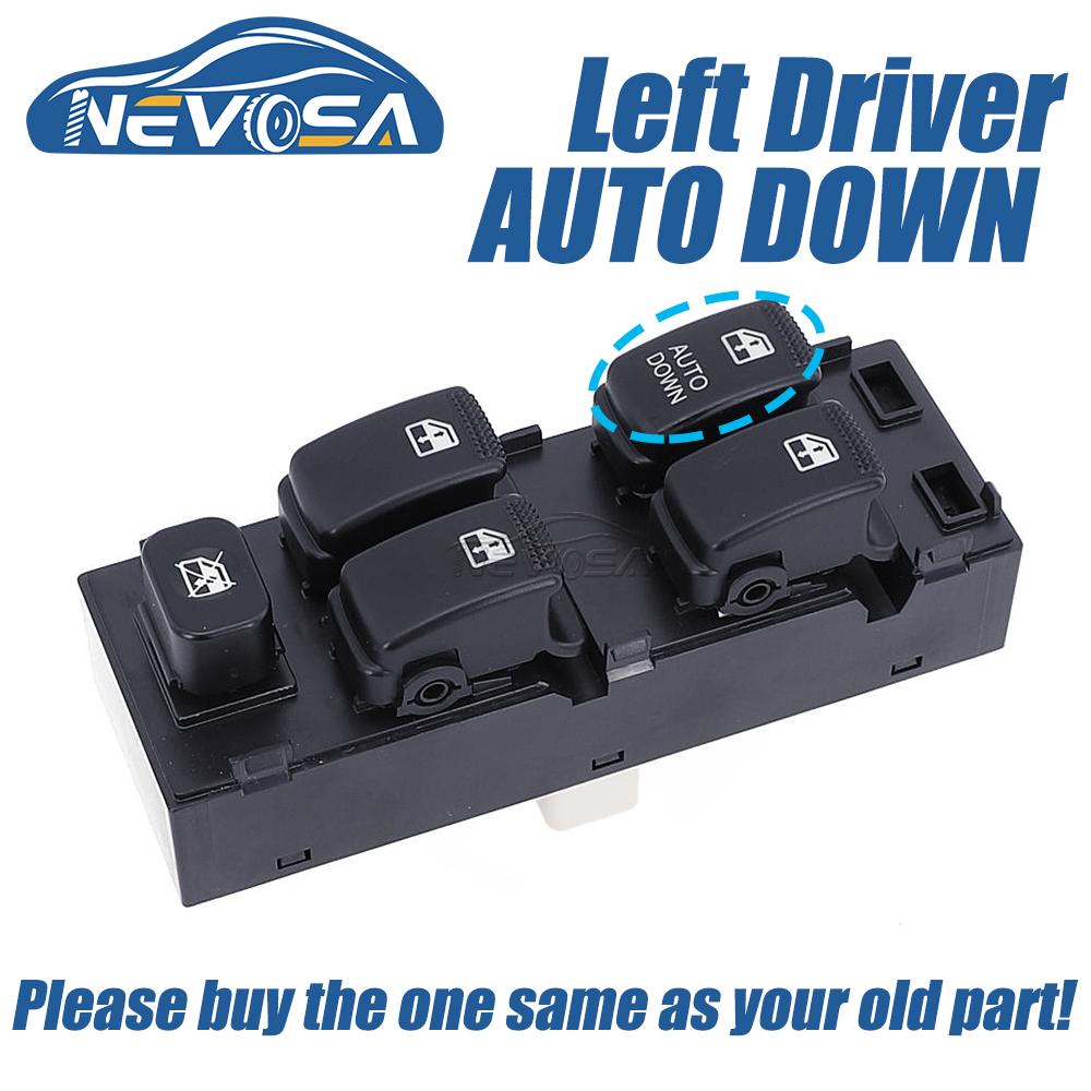 NEVOSA 93570-1C110 0K2FC-66350 93580-2E000 Left Right LHD RHD Power Window Switch Button For Hyundai Getz Matrix KIA Carens 2005