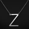 Kvinne 26 engelske bokstaver Ornament Ripple Chain Personlig brevkjede