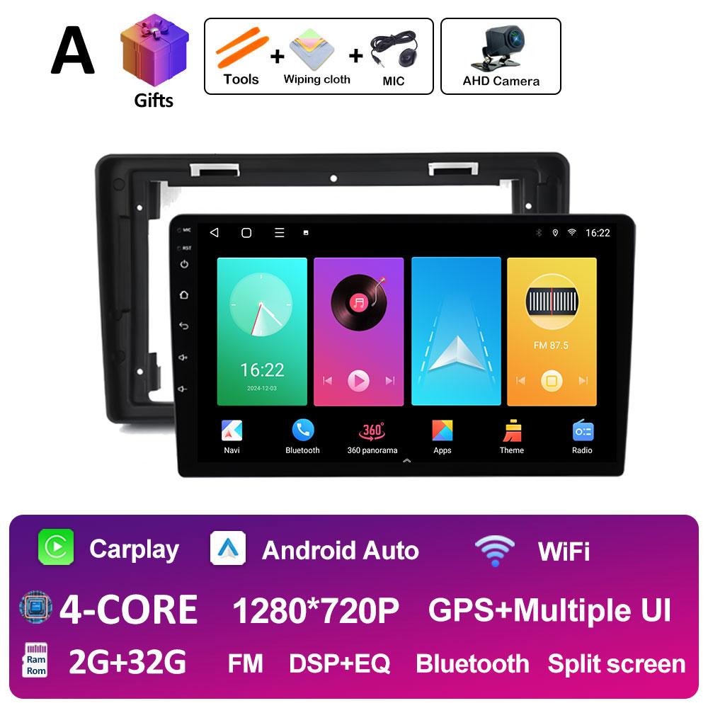 Smart Syetem GPS Navigarion For Citroen C2 C3 2001 2002 2003 2004 - 2010 Android 14 Wireless Carplay Cooling Fan Blurtooth WIFI